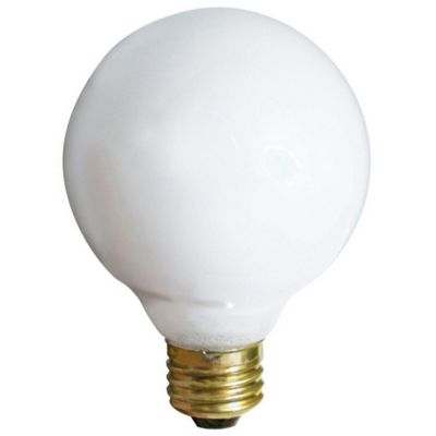 40W 120V G25 E26 Gloss White Bulb by SATCO Lighting - Starlight Lighting USA and Canada